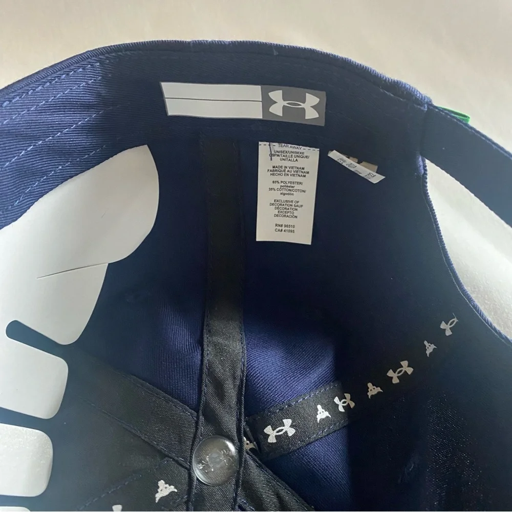 Under Armour X Project Rock Unisex Youth Hat Navy Blue Green UA Kids Boys Cap